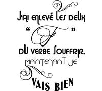 Sticker citation Maintenant je vais bien ...