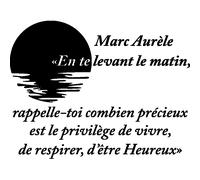Sticker citation Marc Aurèle - En te levant le matin...