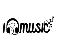 Sticker citation musique i love music