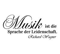 Sticker citation musique musik ist die ... Richard Wagner