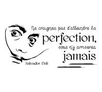 Sticker citation ne craignez pas d'atteindre... - Salvador Dali