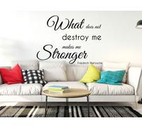 Sticker Citation Nietzsche What does not destroy... - Nombreuses tailles et couleurs disponibles