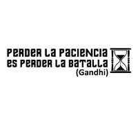 Sticker citation perder la paciencia (Gandhi)