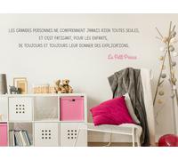 Sticker Citation Petit Prince 2 - Nombreuses tailles et couleurs disponibles