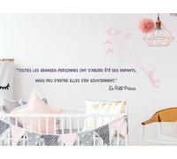 Sticker Citation Petit Prince 4 - Nombreuses tailles et couleurs disponibles