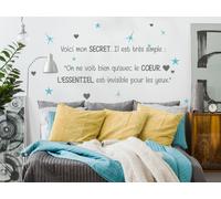 Sticker Citation Petit Prince 5 - Nombreuses tailles et couleurs disponibles