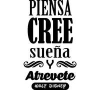 Sticker citation piensa cree suena y atrevete - Walt Disney