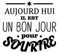 Sticker citation Pour un sourire
