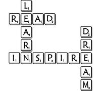 Sticker citation puzzle learn, read, inspire, dream