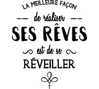 Sticker citation réaliser ses rêves