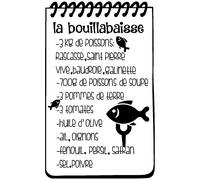 Sticker citation recette La bouillabaisse