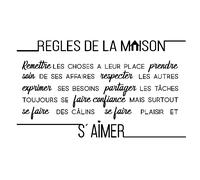 Sticker citation règles de la maison