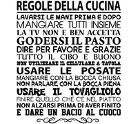 Sticker citation Regole della cucina