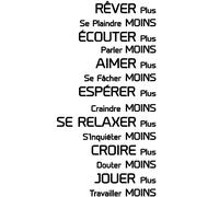 Sticker citation Rêver, écouter, aimer, espérer ...