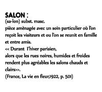 Sticker citation Salon