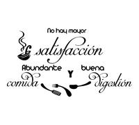 Sticker citation Satifaccion, Abundante y buena ...