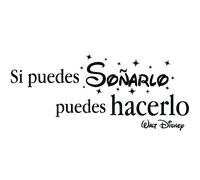 Sticker citation Si puedes soñarlo - Walt Disney