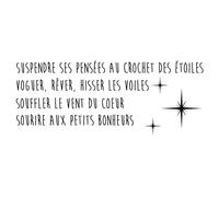 Sticker citation Sourire aux petits bonheurs