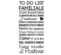 Sticker citation to do list familiale
