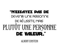 Sticker citation Une personne de valeur - Albert Einstein