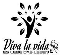 Sticker citation viva la vida es lebe das leben