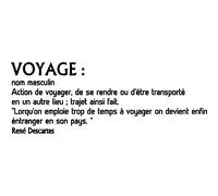 Sticker citation voyage - René Descartes