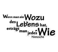 Sticker citation wenn man ein Wozu des leben hat .. - Nietzsche