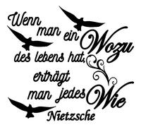 Sticker citation Wenn man ein wozu - Nietzsche