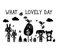 Sticker citation what a lovely day