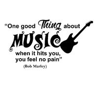 Sticker citation You feel no pain - Bob Marley