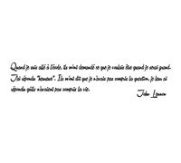 Sticker Citattion de John Lennon "Heureux"