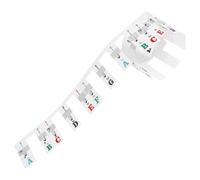 Sticker Clavier Piano 88 Touches Pvc, Guide de Notes pour Débutants