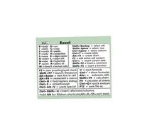 Sticker Clavier Raccourci Référence Windows Mac - PVC Rectangulaire - Parfait pour Tout Âge - Excel