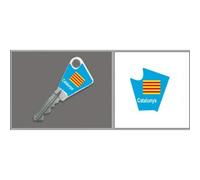 Sticker Clé Catalan Catalunya drapeau adhésif autocollant