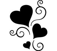 Sticker coeurs amours