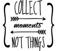 Sticker Collect moments not things