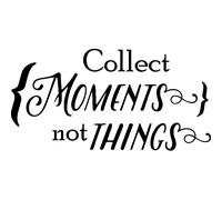 Sticker Collect moments not things design