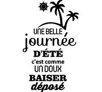 Sticker Comme un doux baiser déposé
