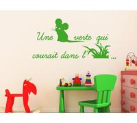 Sticker Comptine Une souris verte - Nombreuses tailles et couleurs disponibles