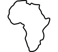 Sticker Contour de l'Afrique