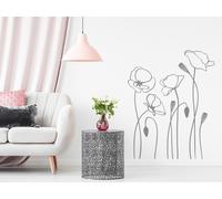 Sticker Coquelicots - Nombreuses tailles et couleurs disponibles