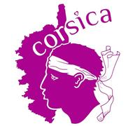 Sticker Corse, Stickers Auto Corsica, Autocollant Tete de Maure, Vinyle haute performance pour Voiture (21 x 24 cm, violine)