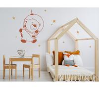 Sticker Cosmonaute Ours - Nombreuses tailles et couleurs disponibles