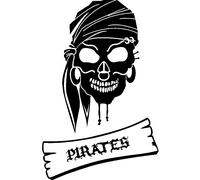 Sticker Cràne de pirate