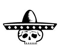 Sticker Crâne mexicain