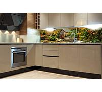 Sticker crédence - cuisine MILL GRIST 180 x 60 cm | Mur Arrière de la Cuisine - Crédence adhésive