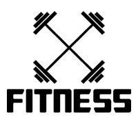 Sticker Croix d'haltères FITNESS