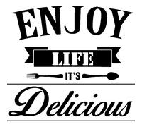 Sticker cuisine Enjoy life it's delicious