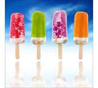 Sticker Cuisine Lave Vaisselle Glaces 60x60cm SLV1192 (Fond Blanc)