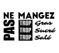Sticker cuisine Ne pas mangez
